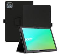 AKNICI Funda para Acer SOSPIRO AS10L Tablet 10 Pulgadas, PU Protectora Carcasa Cover con Magnetite y Cinturón de Seguridad y Soporte Función para Acer SOSPIRO AS10L (Negro)