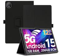 AKNICI Funda para DOOGEE V Pad 5G Tablet 12 Pulgadas, PU Protectora Carcasa Cover con Magnetite y Cinturón de Seguridad y Soporte Función