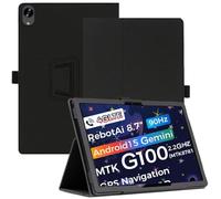 AKNICI Funda para RebotAi A9 Tableta 8,7 Pulgada, PU Protectora Carcasa Cover con Magnetite y Cinturón de Seguridad y Soporte Función para RebotAi A9