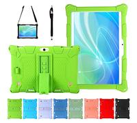 AKNICI Funda para Tablet TOSCIDO X108 M863/BEISTA X109/LNMBBS X30 N10 X109/YESTEL X7/Haehne/GOODTEL G3/ZONKO/SUMTAB/MEBERRY K107 M6/Dragon-Touch K10 Max10/Veidoo,Lápiz/Correa de Hombro,Verde Claro