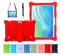 AKNICI Funda para Tablet TOSCIDO X108 M863/BEISTA X109/LNMBBS X30 N10 X109/YESTEL X7/Haehne/GOODTEL G3/ZONKO/SUMTAB/MEBERRY K107 M6/Dragon-Touch K10 Max10/Veidoo/YITAOERA,Lápiz/Correa de Hombro,Rojo