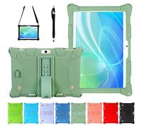 AKNICI Funda para Tablet TOSCIDO X108 M863/BEISTA X109/LNMBBS X30 N10 X109/YESTEL X7/Haehne/GOODTEL G3/ZONKO/SUMTAB/MEBERRY K107 M6/Dragon-Touch K10 Max10/Veidoo/HOPESUNIN,Lápiz/Correa de Hombro,Verde