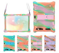 AKNICI Funda para Tablet TOSCIDO X108 M863/BEISTA X109/LNMBBS X30 N10 X109/YESTEL X7/Haehne/GOODTEL G3/ZONKO/SUMTAB/MEBERRY K107 M6/Dragon Touch K10 Max10/Veidoo,Lápiz/Correa de Hombro,Pink Rose