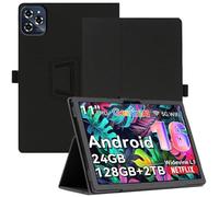 AKNICI Funda para TABWEE W90 / TABWEE T90 Tablet 11 Pulgadas, PU Protectora Carcasa Cover con Magnetite y Cinturón de Seguridad y Soporte Función para TABWEE W90 / TABWEE T90 (Negro)