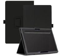 AKNICI Funda para Wacom Intuos S - Bandeja de Dibujo, PU Protectora Carcasa Cover con Magnetite y Cinturón de Seguridad y Soporte Función (Negro)