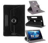 AKNICI Funda Universal Tablet 7 Pulgadas 360 Grados Rotación para Dragon Touch/Haehne/ALLDOCUBE/Yuntab/TXVSO/JEJA/LAMZIEN/JINYJIA/HMAI/Pritom/Docooler/Alcatel/TECLAST/Navitel/ASUS Nexus - Negro