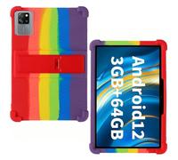 AKNICI Silicona Funda para Blackview Tab 60 WiFi/Blackview Tab 60 Pro/TECLAST P30/ TECLAST P30T/ OSCAL Pad 80 WiFi Tablet 10 Pulgadas, Funda Protectora con Función de Soporte, Arco Iris