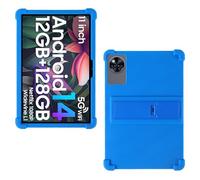 AKNICI Silicona Funda para DOOGEE U11/ Blackview Tab 90 WiFi/Blackview Tab9Wifi/ Blackview Tab 90 Tablet 11 Pulgadas, Funda Protectora con Función de Soporte para DOOGEE U11, Azul