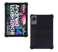 AKNICI Silicona Funda para DOOGEE U11/ Blackview Tab 90 WiFi/Blackview Tab9Wifi/ Blackview Tab 90 Tablet 11 Pulgadas, Funda Protectora con Función de Soporte para DOOGEE U11, Negro