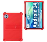AKNICI Silicona Funda para DOOGEE U11 / DOOGEE U11 Pro Tablet 11 Pulgadas, Funda Protectora con Función de Soporte para DOOGEE U11/DOOGEE U11 Pro, Rojo