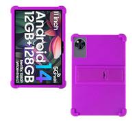 AKNICI Silicona Funda para DOOGEE U11/ DOOGEE U11 Pro/TABWEE T90/ TABWEE W90/ UJJ U7/ AGM Pad P2/ AGM Pad T2/ UMIDIGI G9 Tab Tablet 11 Pulgadas, Funda Protectora con Función de Soporte, Morado