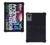 AKNICI Silicona Funda para DOOGEE U12 VIP Tablet Android 16 12 Pulgadas, Funda Protectora con Función de Soporte para DOOGEE U12 / DOOGEE T36 / TECLAST T60AI / Blackview Mega2, Negro