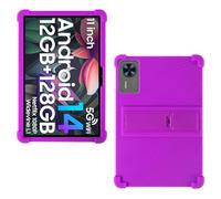 AKNICI Silicona Funda para DOOGEE U12 VIP Tablet Android 16 12 Pulgadas, Funda Protectora con Función de Soporte para DOOGEE U12 / DOOGEE T36 / TECLAST T60AI / Blackview Mega2, Morado