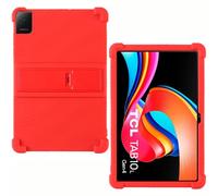 AKNICI Silicona Funda para TCL Tab 10L Gen 4 Tablet 10 Pulgadas, Funda Protectora con Función de Soporte para TCL Tab 10L Gen 4, Rojo