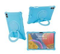 AKNICI Silicona Funda para TECLAST T50 Pro/HOTWAV Pad 11/YESTEL T15/SEBBE S23/UMIDIGI A15 Tab/weelikeit P39W/C Idea P100/CWOWDEFU 11 Tablet 11 Pulgadas, 360° Soporte Giratorio/Mango, Azul Claro