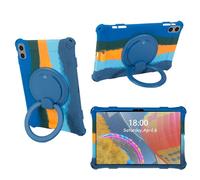 AKNICI Silicona Funda para TECLAST T50 Pro/HOTWAV Pad 11/YESTEL T15/SEBBE S23/UMIDIGI A15 Tab/weelikeit P39W/C Idea P100/CWOWDEFU 11 Tablet 11 Pulgadas, 360° Soporte Giratorio/Mango, Azul Oscuro