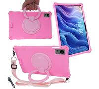 AKNICI Silicona Funda para TECLAST T60 Tablet 12 Pulgadas, Funda con 360° Soporte Giratorio/Correa de Hombro/Mango/Bolígrafo Táctil para TECLAST T60 Tablet 12 Pulgadas, Rosa