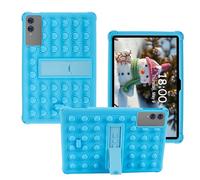 AKNICI Silicona Funda para TECLAST T65PLUS/ TECLAST T65/ DOOGEE Tab G6 MAX/TABWEE T60 Pro/OSCAL Pad 200 Tablet 13.4 Pulgadas, Funda Protectora con Función de Soporte, Azul Claro