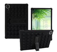AKNICI Silicona Funda para TECLAST T70/ Byxsb G140L/ LOGICOM Tab XXL 14/ Urao 140L/ MAXLEGEN M14/ RUSHAR A140 Tablet 14 Pulgadas, Funda Protectora con Función de Soporte, Negro