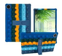 AKNICI Silicona Funda para TECLAST T70/ Byxsb G140L/ LOGICOM Tab XXL 14/ Urao 140L/ MAXLEGEN M14/ RUSHAR A140 Tablet 14 Pulgadas, Funda Protectora con Función de Soporte,Azul Oscuro
