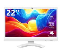 Akntzcs Pantalla táctil de 22 pulgadas con cámara web @ 1920 x 1080p Full HD IPS panel altavoces integrados puertos HDMI VGA