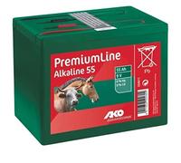 AKO Fencing Batería alcalina 9 V 55 Ah alcalina alimentación para cercas de Pasto Voltaje Constante, Larga Vida útil