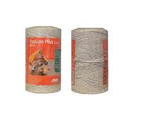 AKO Hilo Electrificador para Pastor Blanco Topline Plus 200 m x 30 mm para Vacas, Caballos, Ovejas y Animales Domésticos