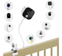 Akoemxeeo Soporte para monitor de bebé compatible con Owlet, Motorola y otras cámaras de monitor de bebé con agujero roscado de 1/4, soporte flexible para cámara de bebé para cuna, sin taladrar
