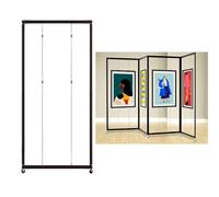 AKOGG Expositor de Pie con Ruedas - Soporte de Carteles y Obras de Arte en Aluminio para Exhibiciones y Publicidad(5pcs,120 * 220cm/47.2 * 86.6in)