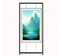 AKOGG Expositores De Pie con Ruedas para Pintura,Soporte For Carteles Exposición De Obras,Caballetes De Arte,Caballete Plegables,Soportes De Exposición(3pcs,60 * 160cm/23.6 * 63in)