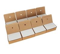 AKOLAFE 800 Piezas Flashcards, Tarjetas de Papel Kraft Blanco 89 x 52 mm, Fichas Lisas y Tarjetas Estudio para Escribir, DIY, Memoria, Oficina y Manualidades