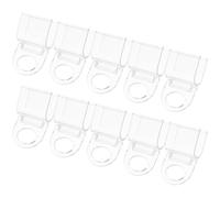AKOOSY 10 Clips Acrílicos en Forma Cortinas y Persianas Enrollables, Diseño sin Cuerda, Agarre Seguro y Uso Versátil en Dormitorios y Salas