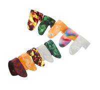 AKOOSY 10 Piezas Púas para Dedos para Guitarra Acústica Ukelele Banjo bajo Estilo Fingerstyle Púas para Dedos Medianos Accesorios de Guitarra para Protección