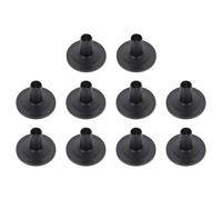 AKOOSY 10 Unidades Accesorios de Percusión Fundas para Platillos de Plástico Negro Ligeras y Prácticas para Soportes de Batería en Conciertos y Ensayos