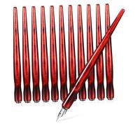 AKOOSY 12 piezas Soportes para Plumillas de Dibujo Madera Roja Unidades Portaplumas para Caligrafía Cómic y Arte Duraderos y Desmontables para Estudiantes y Artistas