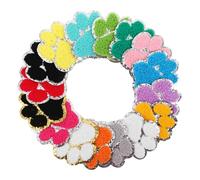 AKOOSY 16 Piezas Parches Termoadhesivos de Huella de Mascota con Borde Plateado Apliques Bordados para Ropa Jeans Sombreros y Manualidades DIY para Amantes de Perros y Gatos