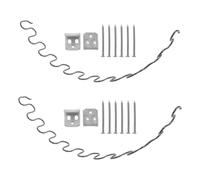 AKOOSY 18piezas Resortes de Repuesto para Sofá Serpentina con Clips para Reparación de Cojines Hundidos y Muelles Asiento para Sillones Reclinables y Camas