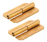 AKOOSY 2 Bisagras Decorativas de Latón Vintage para Cajas de Madera Diseño Clásico Chino, Fáciles de Instalar y Resistentes, Ideales para Muebles y Joyeros