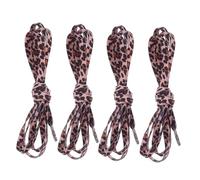 AKOOSY 2 pares Cordones Planos Elásticos de Leopardo de Cordones Estampados para Zapatillas Casuales Duraderos y Creativos Accesorios de Moda para Mujeres y Hombres