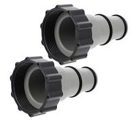 AKOOSY 2 piezas Adaptadores para Manguera de Piscina Conectores Rápidos Reemplazo Compatible con Depuradora y Limpiafondos Durable y Resistente al Agua para Accesorios de Piscina