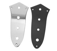 AKOOSY 2 Piezas Bass Truss Rod Covers Metal Plates Electric Guitar Neck Replacement Parts For Bass Accessories Chrome