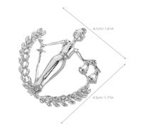 AKOOSY 2 Piezas Broche de Escala de Justicia para Traje Pin de Solapa de Aleación Accesorio para Chaquetas y Camisas Símbolo de Justicia para Abogados y Jueces Clips Versátiles para Ropa