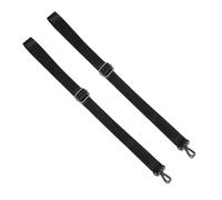 AKOOSY 2 Piezas Correas Ajustables con Doble Cierre Giratorio | Nailon Negro, Diseño Elástico y Ligero, , para Mantas de Establo y Uso Ecuestre
