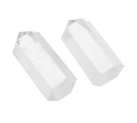 AKOOSY 2 Piezas de Columna de Cristal Hexagonal Pulida Experta para Decoración Versátil en Meditación y Espacios de Trabajo Diseño Elegante de Seis Lados