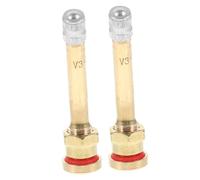 AKOOSY 2 Piezas Extensiones de Válvula para Neumáticos de Aluminio Resistente Protección contra Fugas Compatibles con Vehículos de Prolongadores para Ruedas y Llantas