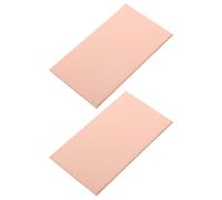 AKOOSY 2 Piezas Lámina Térmica Conductora de Cobre para CPU y Placas LED | Cobre, Superficie Lisa y Plana, Transferencia Rápida de Calor, Rellena Huecos Estructurales, Uso Industrial