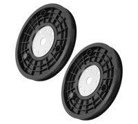 AKOOSY 2 Poleas de Abs para Bicicleta Estática, Accesorio de Reemplazo Superficie de Baja Fricción, Soporte Confiable para Entrenamiento en Casa o Gimnasio, Color Negro