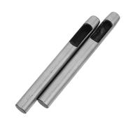 AKOOSY 2 Punzones de Cuero Redondos de 8 Mm, Herramienta de Perforación Artesanal para Cuero, Goma y Plástico, Cortador para Manualidades, Reparación de Cinturones y Correas de