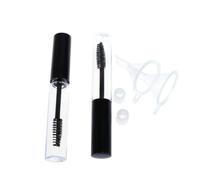 AKOOSY 2 Tubos de Rímel Vacío y 2 Embudos de Plástico Compactos sin Fugas para Viaje de 10ml con Varita para Pestañas Color Aleatorio