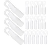 AKOOSY 20 Piezas de Ganchos de Plástico Pom para Varillas de Persianas Verticales, Accesorios Blancos para Conectar y Cerrar Cortinas Hogar